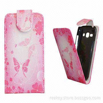 Printed Flower Pattern Leather Protective Skin Shell Case Cover